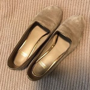 Johnston & Murphy Beige Loafers, Size 6